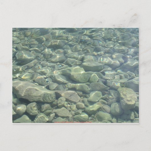 水中石 ポストカード (正面)