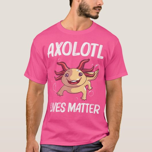 水中競技おもしろいサラマンダー愛好家のためのアクソロトル Tシャツ (正面)