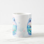 水中競技のワミカエル形 コーヒーマグカップ (中央)