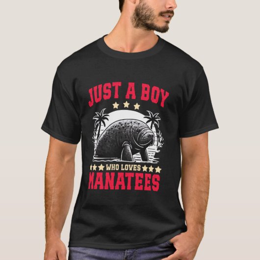 水中競技の海の牛は男の子が大好き Tシャツ (正面)