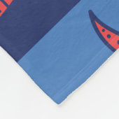 水中競技の遊び時間:子供の魚のファンタジー フリースブランケット (角)