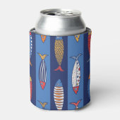 水中競技の遊び時間：子供の魚のファンタジー 缶クーラー (缶正面)