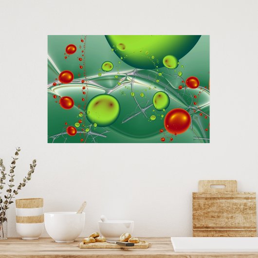 水中競技の風景。 ポスター (キッチン)