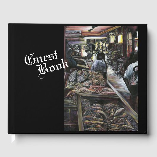 水中競技はエルサレムの砂漠の風にキスされた ゲストブック (正面)