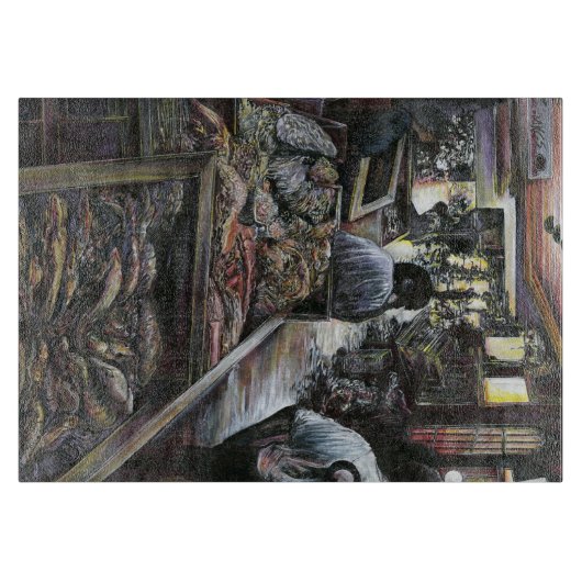 水中競技は、エルサレムの砂漠の風とキスをした カッティングボード (正面)