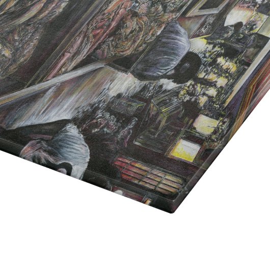 水中競技は、エルサレムの砂漠の風とキスをした カッティングボード (角)