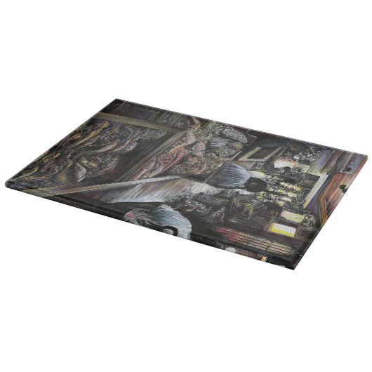 水中競技は、エルサレムの砂漠の風とキスをした カッティングボード (角)