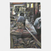 水中競技は、エルサレムの砂漠の風とキスをした キッチンタオル (縦)