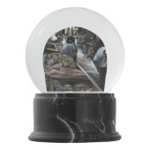 水中競技は、エルサレムの砂漠の風とキスをした スノーグローブ (正面)