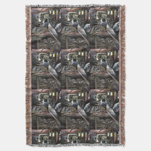 水中競技は、エルサレムの砂漠の風とキスをした スローブランケット (正面縦)