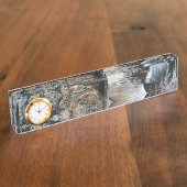 水中競技は、エルサレムの砂漠の風とキスをした デスクネームプレート (側面)