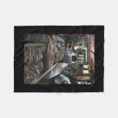 水中競技は、エルサレムの砂漠の風とキスをした フリースブランケット (正面(横))