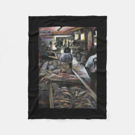 水中競技は、エルサレムの砂漠の風とキスをした フリースブランケット (正面)