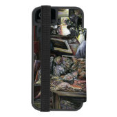 水中競技は、エルサレムの砂漠の風とキスをした INCIPIO iPhoneウォレットケース (フォリオ裏面)