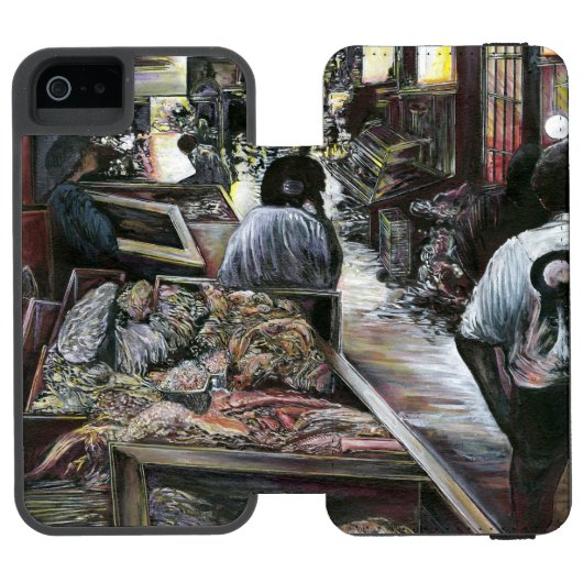 水中競技は、エルサレムの砂漠の風とキスをした INCIPIO iPhoneウォレットケース (フォリオ Open)