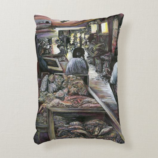 水中競技は、エルサレムの砂漠の風にキスされた アクセントクッション (正面(垂直))