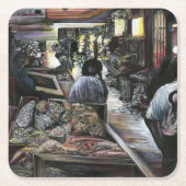 水中競技は、エルサレムの砂漠の風にキスされた スクエアペーパーコースター (正面)