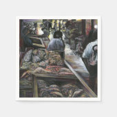 水中競技は、エルサレムの砂漠の風にキスされた スタンダードカクテルナプキン (正面)