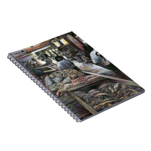 水中競技は、エルサレムの砂漠の風にキスされた ノートブック (右側)