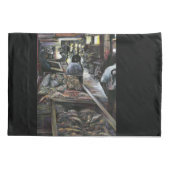 水中競技は、エルサレムの砂漠の風にキスされた 枕カバー (裏面)