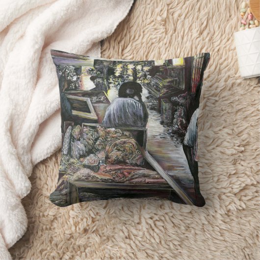 水中競技は、エルサレムの砂漠の風にキスをした クッション (ブランケット)