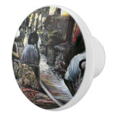 水中競技は、エルサレムの砂漠の風にキスをした セラミックノブ (右)