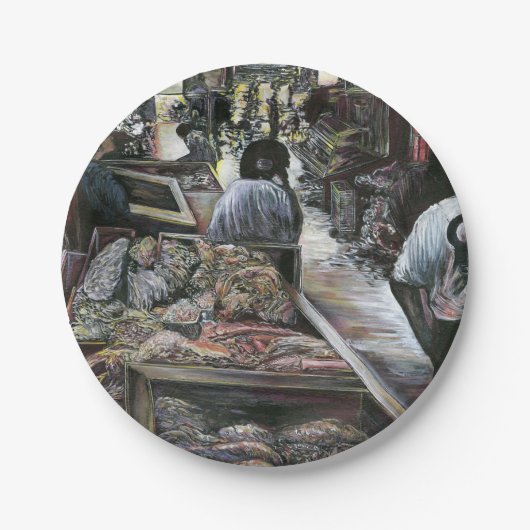 水中競技は、エルサレムの砂漠の風にキスをした ペーパープレート (正面)