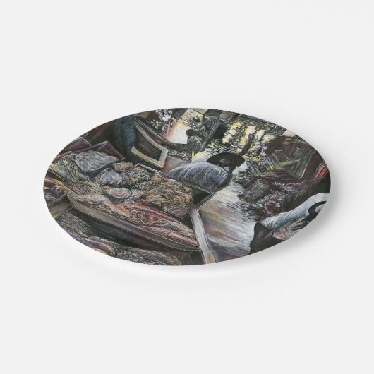 水中競技は、エルサレムの砂漠の風にキスをした ペーパープレート (アングル)