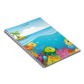 水中競技をテーマにしたノート ノートブック (右側)