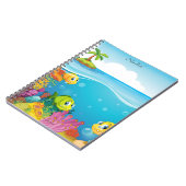 水中競技をテーマにしたノート ノートブック (左側)