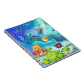 水中競技をテーマにしたノート ノートブック (右側)