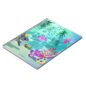 水中競技をテーマにしたノート ノートブック (左側)