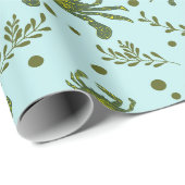 水中競技カニ模様 ラッピングペーパー (ロールコーナー)