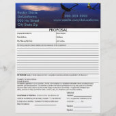 水中競技シルエットクラウド提案 レターヘッド (正面)