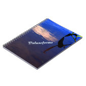 水中競技シルエットクラウド ノートブック (左側)