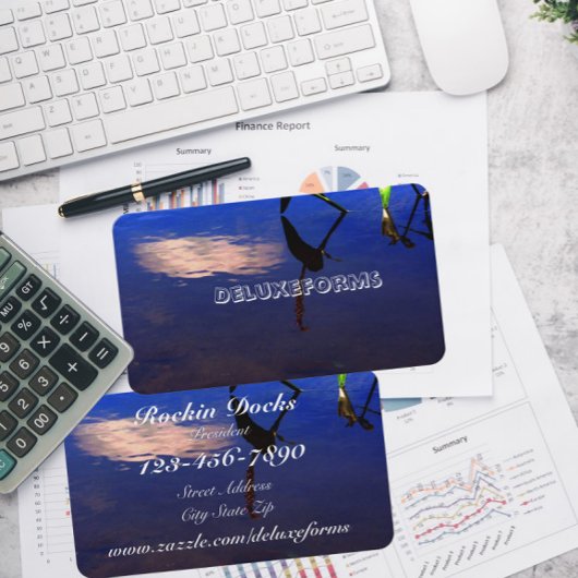 水中競技シルエットクラウド 名刺