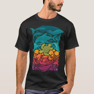 水中競技スペクトル Tシャツ
