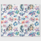 水中競技フレンド ラッピングペーパー (フラット)