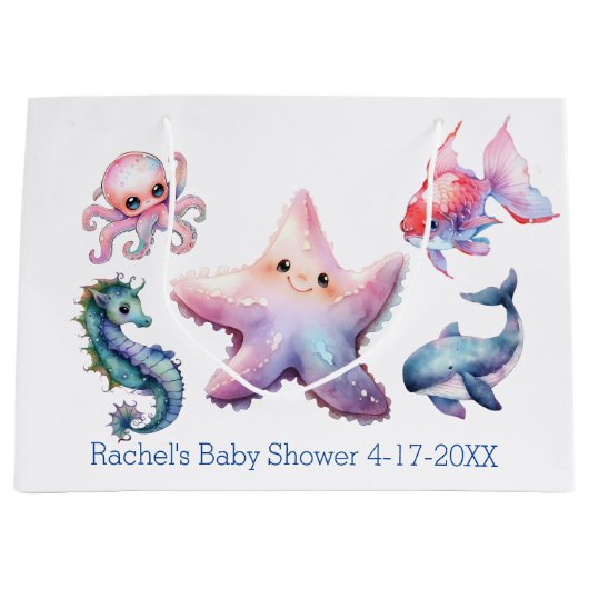 水中競技フレンド ラージペーパーバッグ (正面)