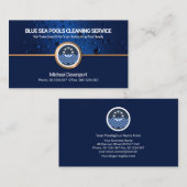 水中競技ブルーウォーターズ金ゴールドスイミングプール 名刺 (正面/裏面)