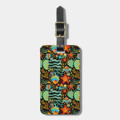 水中競技ライフカートゥーンスタイル ラゲッジタグ (正面縦)