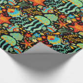 水中競技ライフカートゥーンスタイル ラッピングペーパー (角)