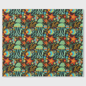 水中競技ライフカートゥーンスタイル ラッピングペーパー (フラット)