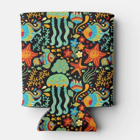 水中競技ライフカートゥーンスタイル 缶クーラー (裏面)