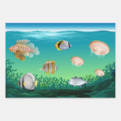 水中競技ライフラッピング紙 ラッピングペーパーシート (正面3)