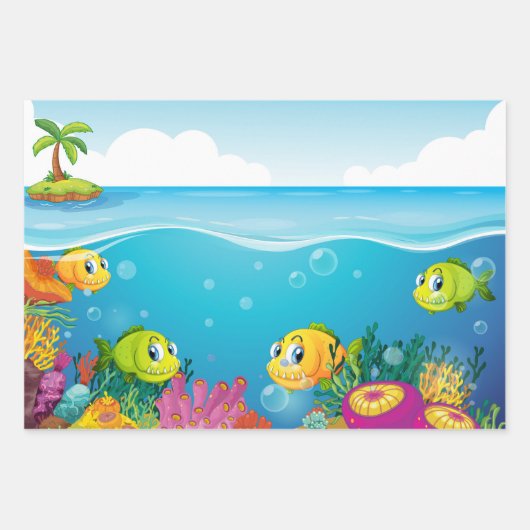 水中競技ライフラッピング紙 ラッピングペーパーシート (正面)