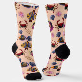 水中競技動物パターン |海水中ライフ10 ソックス (傾斜あり)