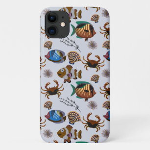 水中競技動物パターン 海水中ライフ14 iPhone 11 ケース