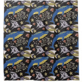 水中競技動物パターン |海水中ライフ17 シャワーカーテン (正面)