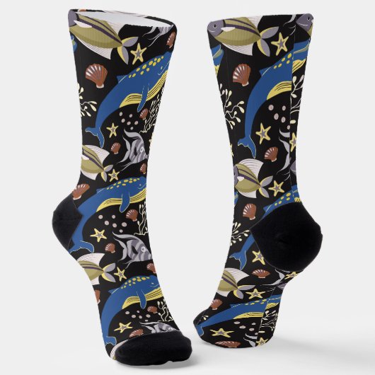 水中競技動物パターン |海水中ライフ17 ソックス (傾斜あり)